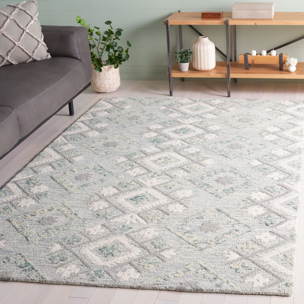 SAFAVIEH Handmade Ebony Celerina Modern Wool Rug