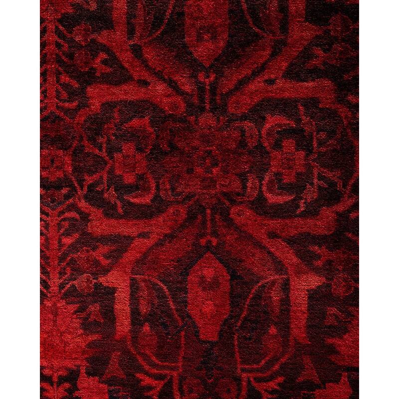 Overdyed, One-of-a-Kind Hand-Knotted Area Rug - Orange - 12' 4" x 18' 4"