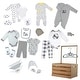 preview thumbnail 2 of 3, 33 Piece Gender Neutral Baby Shower Wardrobe Gift Crate