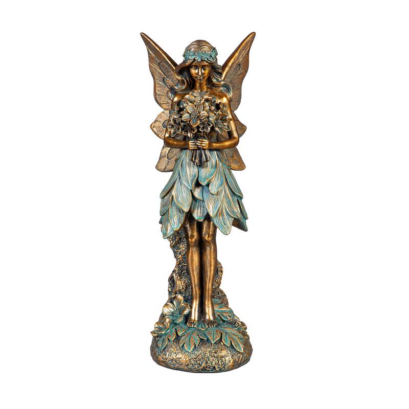 Resin Brilliant Fairy Statue, 14"H