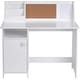preview thumbnail 4 of 5, UTEX Kids Study Desk with Storage, Wooden Children School Study Table, Student's Study Computer Workstation Writing Table, White