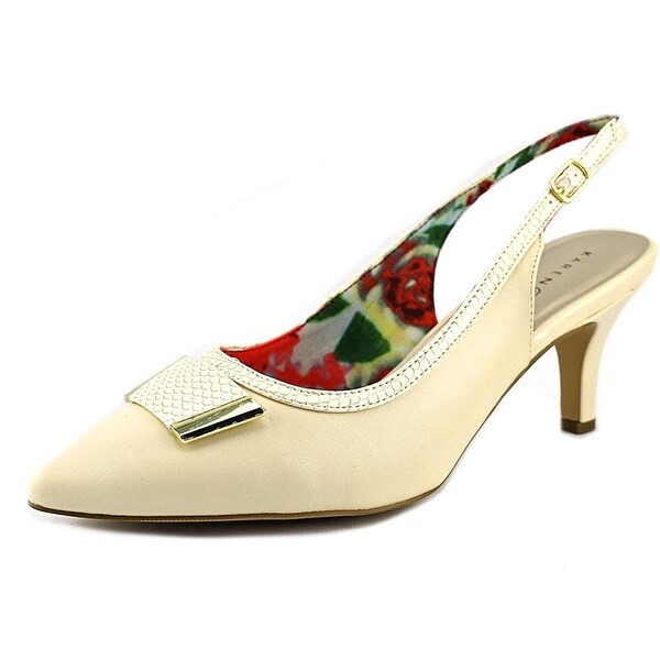 Karen Scott Womens GRACELYNN Pointed Toe SlingBack Mary Jane Pumps