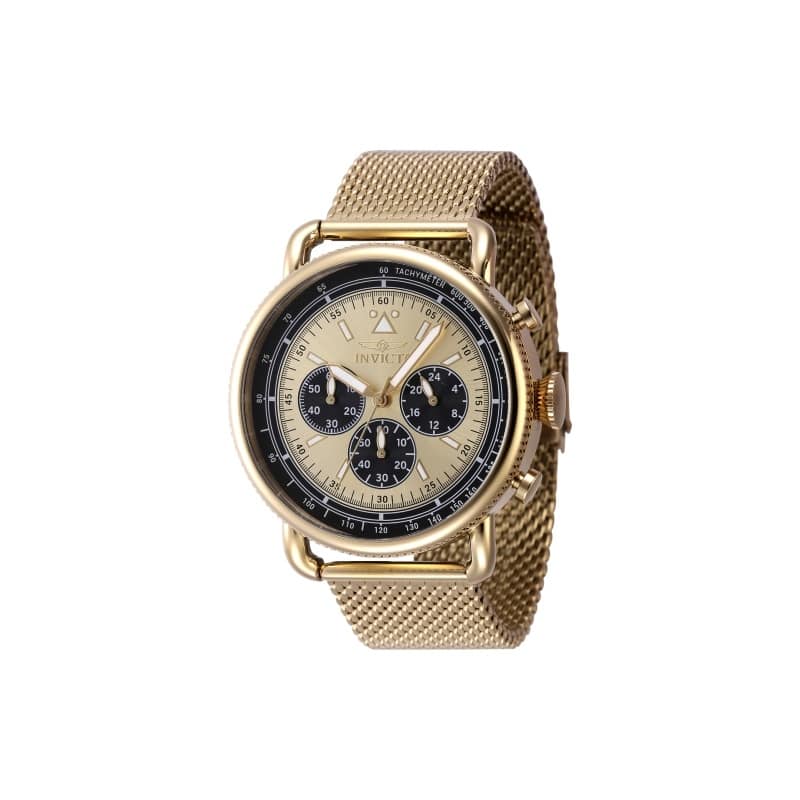 Invicta Men's 47360 Speedway Quartz Chronograph Gold Dial Watch