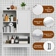 preview thumbnail 3 of 7, VEIKOUS Bathroom Over The Toilet Storage Cabinet Organizer With Doors and Shelves