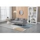 preview thumbnail 102 of 115, Velvet Loveseat Sofa Bed with 2 Pillows, Mid Century 2-Seat Couches Convertible Sofa Bed for Living Room, Bedroom,Office