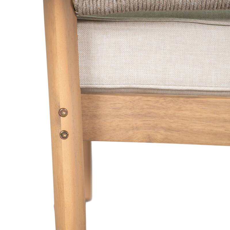 Christopher Knight Home - Linda Acacia Wood 4 Piece Outdoor Chat Set