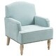 preview thumbnail 14 of 24, 29 Inch Seat Wide Accent Chair - Retro Wooden Legs & Nailhead Trim Holds 300lbs