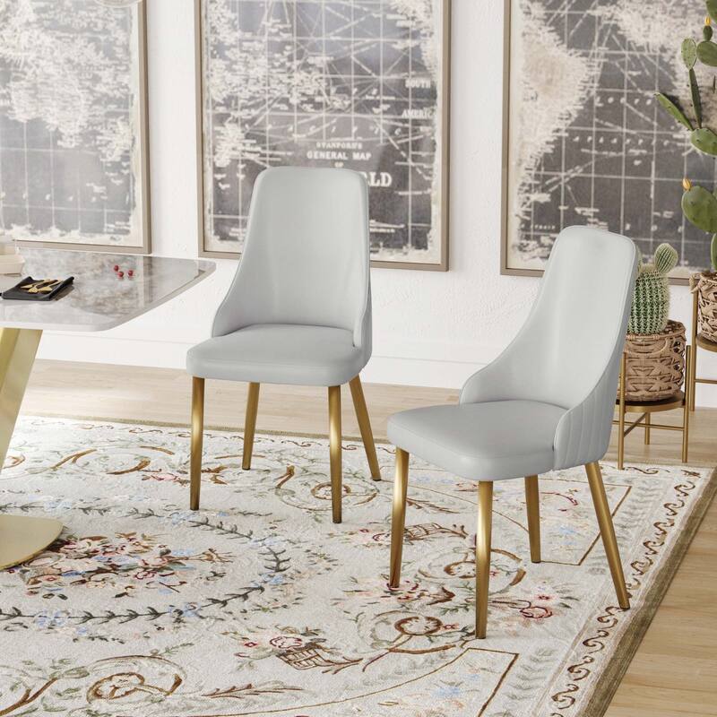 Pu Sponge-Filled Dining Chair(Set Of 2)