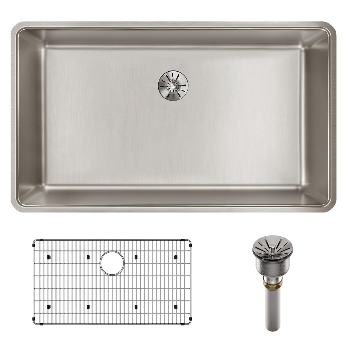 Elkay ELUHH3017TPDBG Lustertone Iconix 32-1/2" Undermount Single Basin