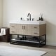 preview thumbnail 4 of 10, Toledo 48" Single Vanity in Light Walnut with Stone Sink Top