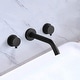 2-Handle Wall Mount Bathroom Faucet,Matte Black - Bed Bath & Beyond ...