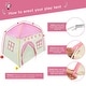 preview thumbnail 6 of 7, Kids Play Tent Princess Playhouse Pink Castle Play Tent