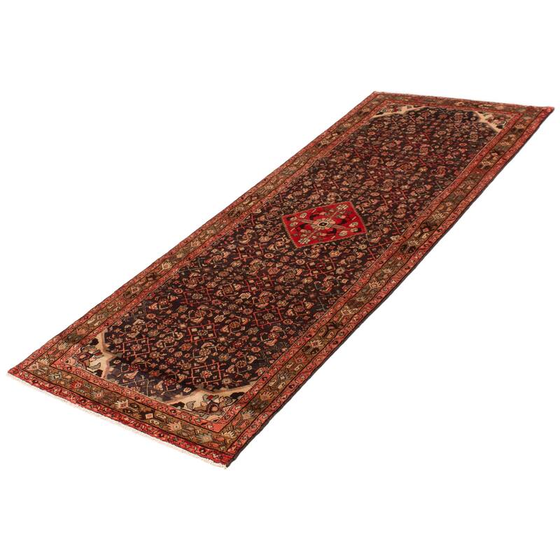ECARPETGALLERY Hand-knotted Andelz Grey Wool Rug - 3'11 x 10'2