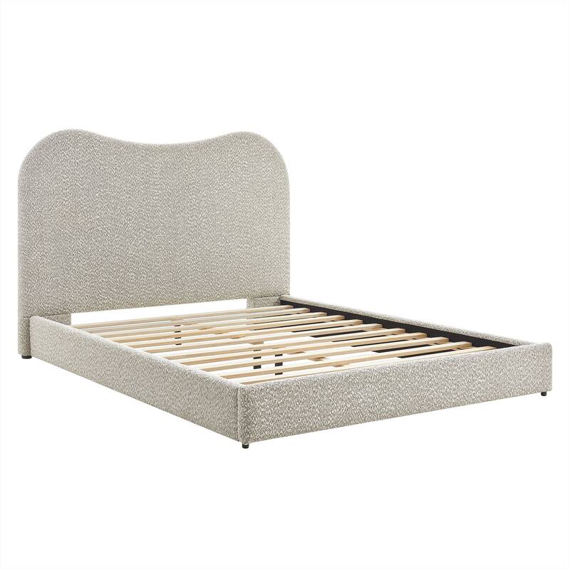 Seluna Boucle Queen Platform Bed