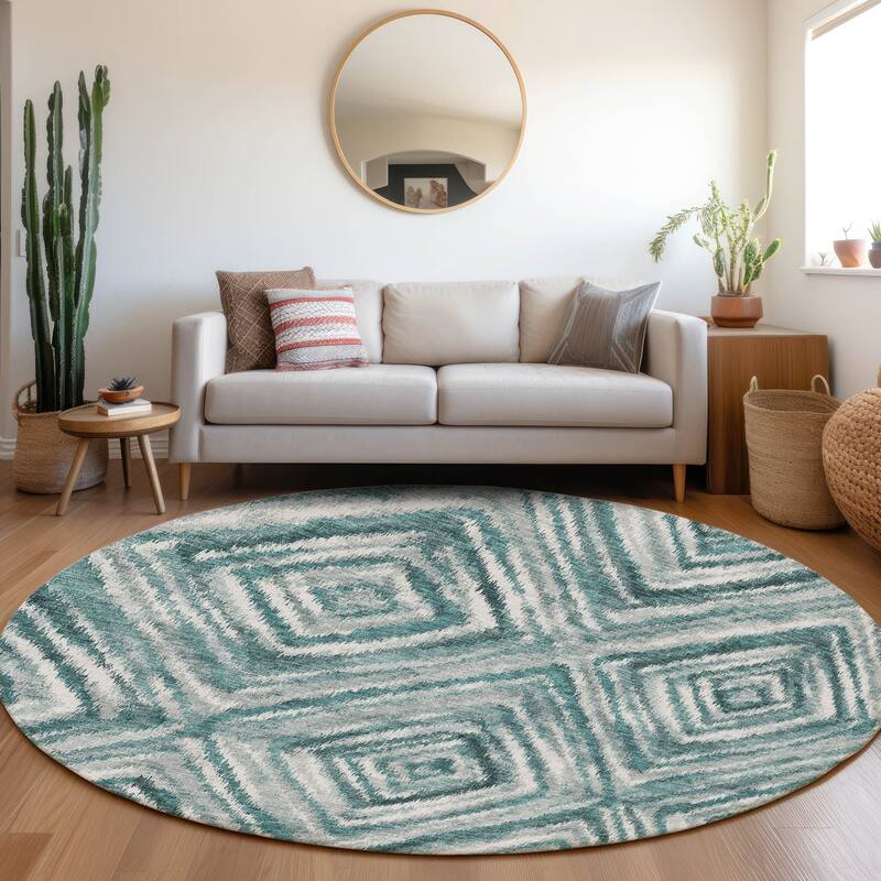 Machine Washable Indoor/ Outdoor Chantille Moroccan Boho Contemporary Rug