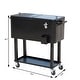 preview thumbnail 15 of 15, Outsunny Rolling Ice Chest Portable Patio Party Drink Cooler Cart