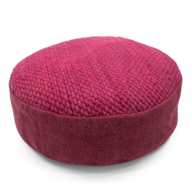 Jiti Indoor Braided Design Casual Lounging Pouf Ottoman Seating for Indoor Space.