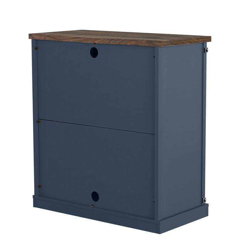 32" Compact TV Stand for 40" TVs w/ Barn Door Design - 32" in Width