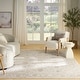 preview thumbnail 6 of 11, Nourison Shadows Indoor only Cream / Ivory Persian Area Rug
