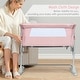 preview thumbnail 33 of 39, Travel Portable Baby Bed Side Sleeper Bassinet Crib with Carrying Bag - 38" x 19.5"-27.5" x 26.5"-34" (L x W x H)