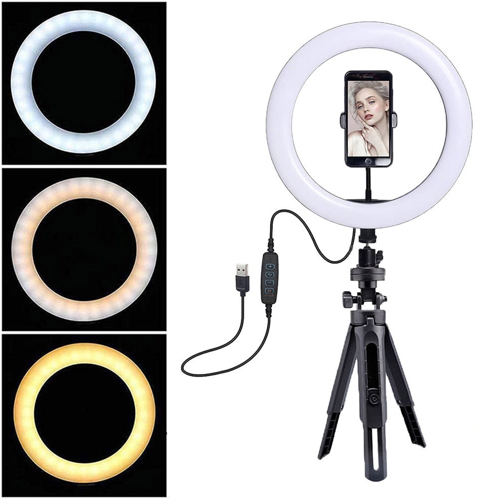 Hagibis 21" Ring Light With Stand – 55W Dimmable LED, 3000K-6000K Color Temp, Tripod, Phone Holder, Remote, For Streaming & Zoom