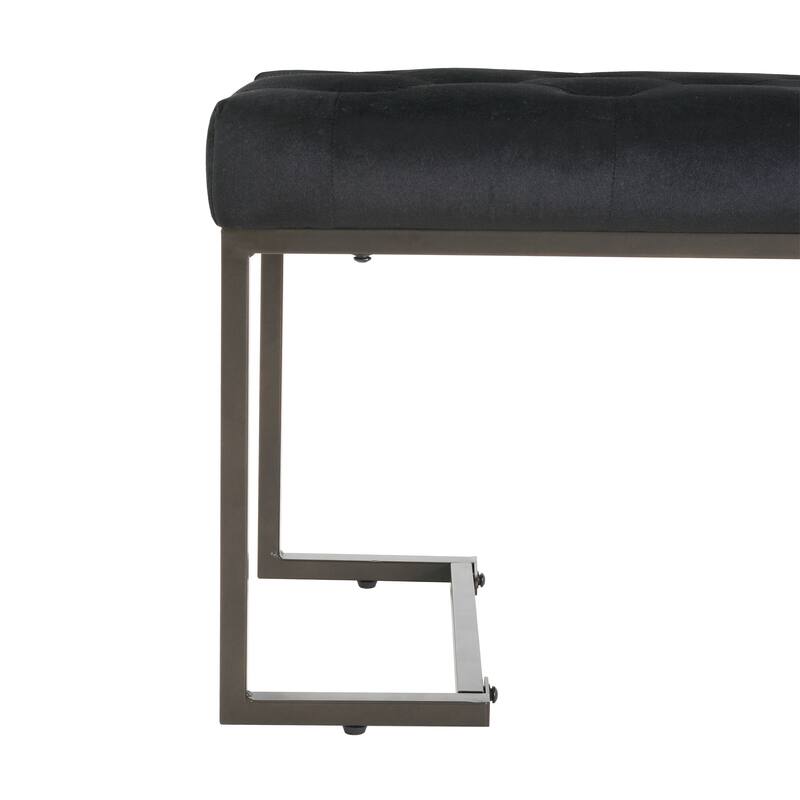 Upholstered Button Tufted Bench