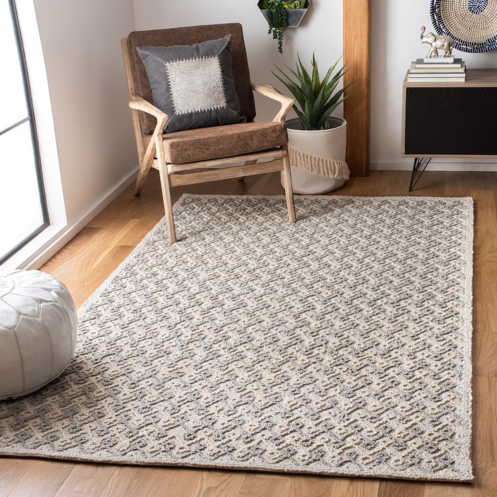 SAFAVIEH Handmade Trace Cherilyn Wool/ Viscose Rug