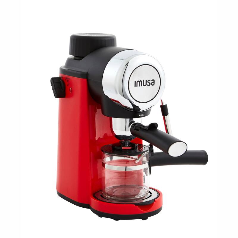 IMUSA 4 Cup Espresso/Cappuccino Maker - Red