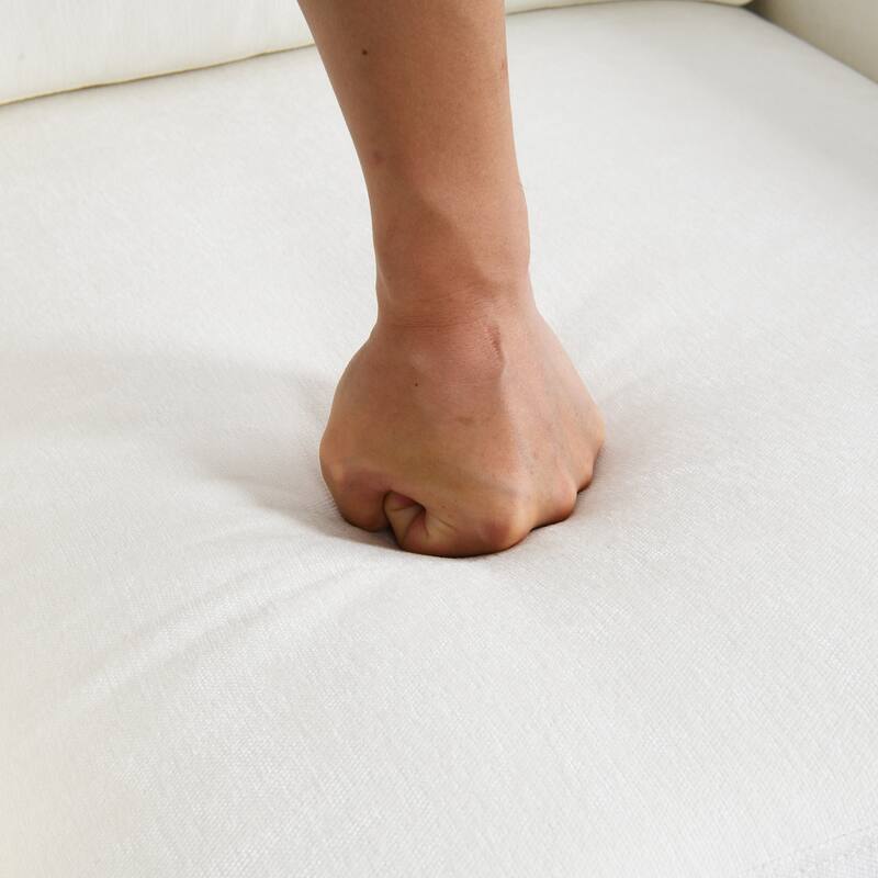 Chenille Swivel Accent Chair with USB/Type-C Charging, Book Pocket, and 360° Rotation