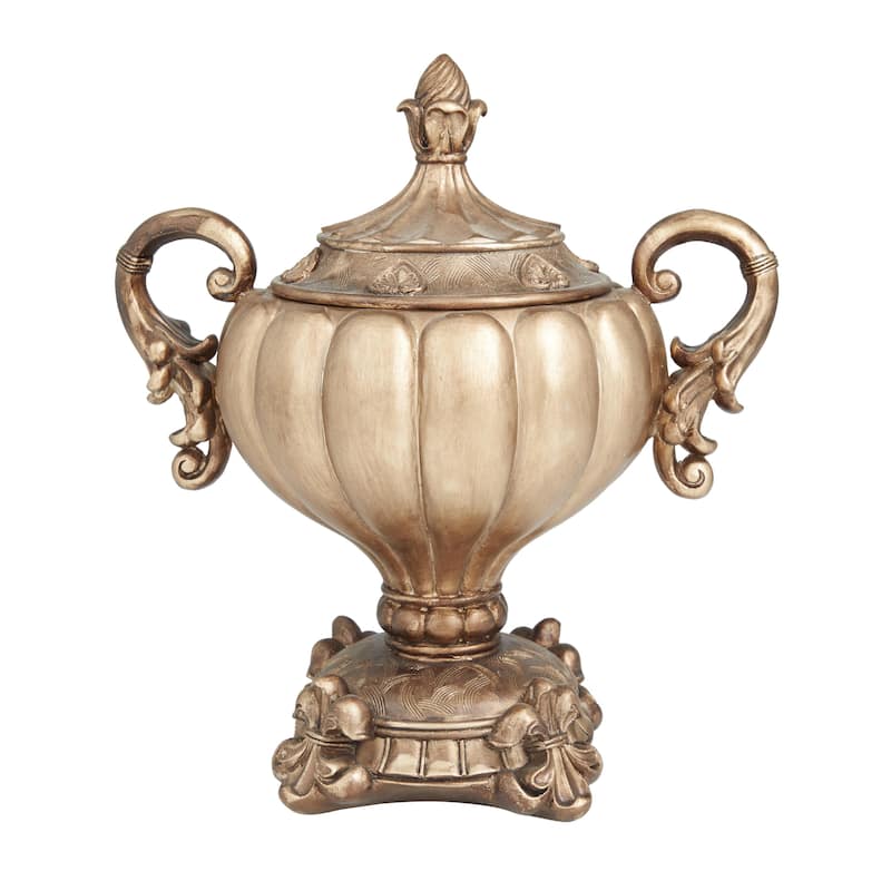 Polystone Decorative Jars - Bronze - Roche River Decor