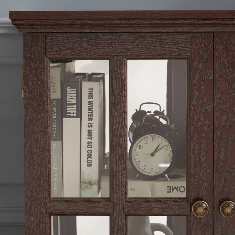 LED Curio Display Cabinet with Adjustable Shelves