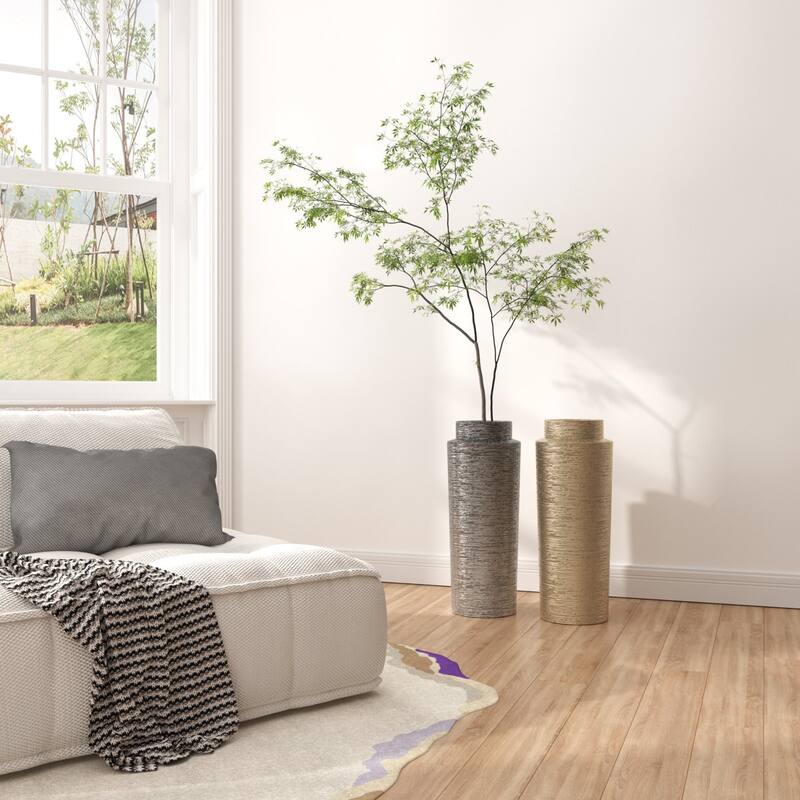 Acroma Multi Colored Ceramic Decorative Vase (Set of 2)