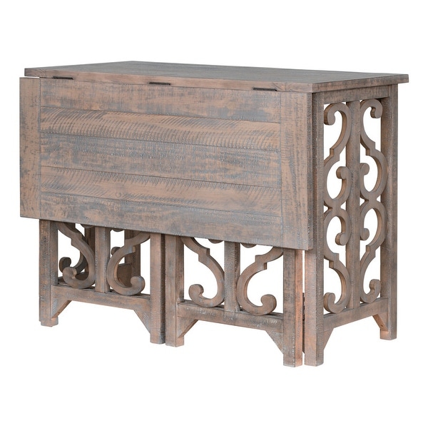Solid wood best sale pub table set