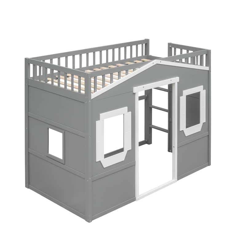 Castle Style Solid Pine Loft Bed