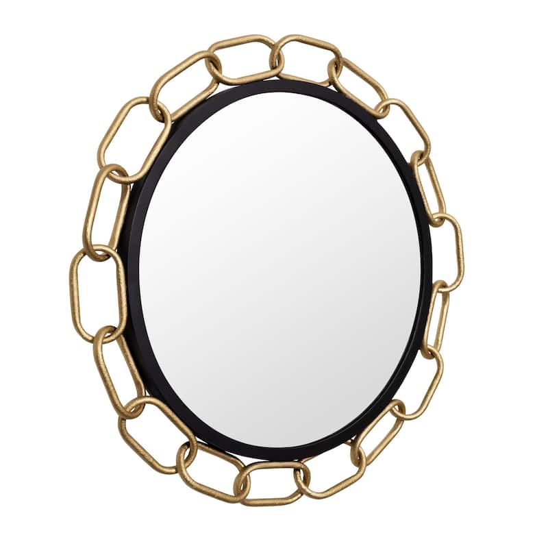 Varaluz Chains of Love Round Wall Mirror