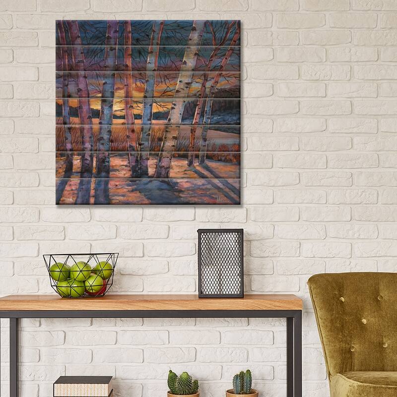 Wish You Were Here Print On Wood by Johnathan Harris - Multi-Color
