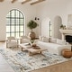 preview thumbnail 66 of 108, Nourison Concerto Modern Abstract Distressed Area Rug. 8' 10" x 11' 10" - Beige/Blue/Rust