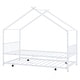 preview thumbnail 38 of 45, Metal Adorable House Twin Size House Bed with Twin Size Trundle Bed,Kids and Baby