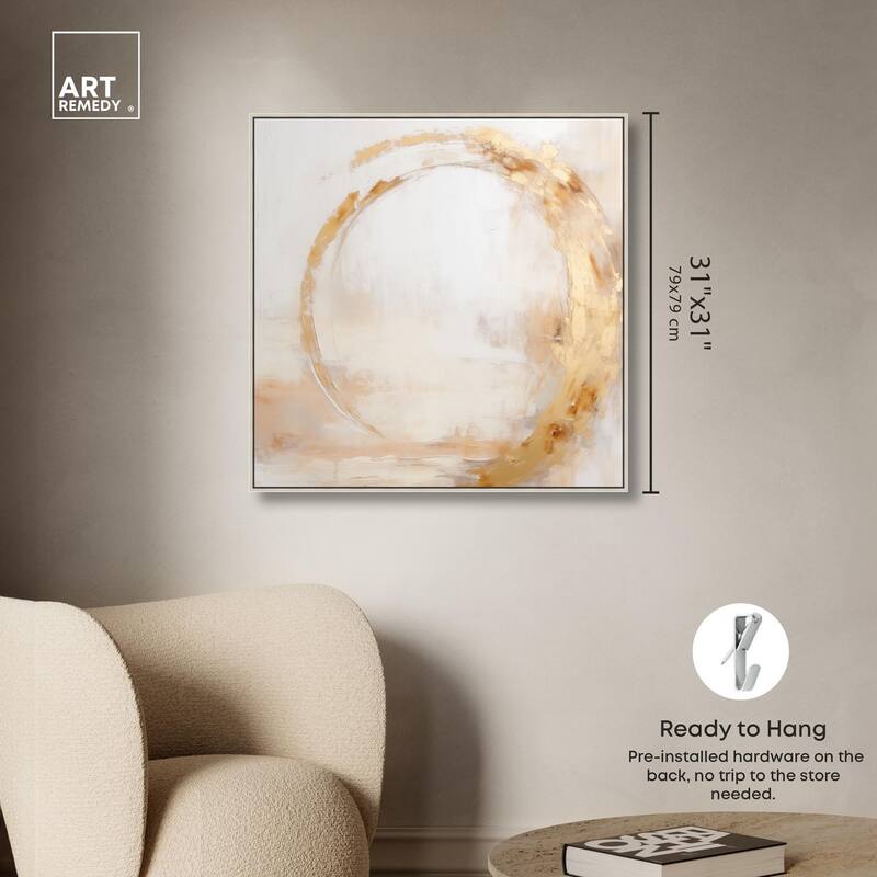 Golden Orb II Canvas by Art Remedy