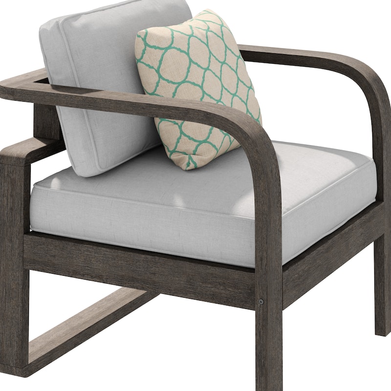 Corvus Annette 3-piece Outdoor Conversation Set with Sunbrella Pillows
