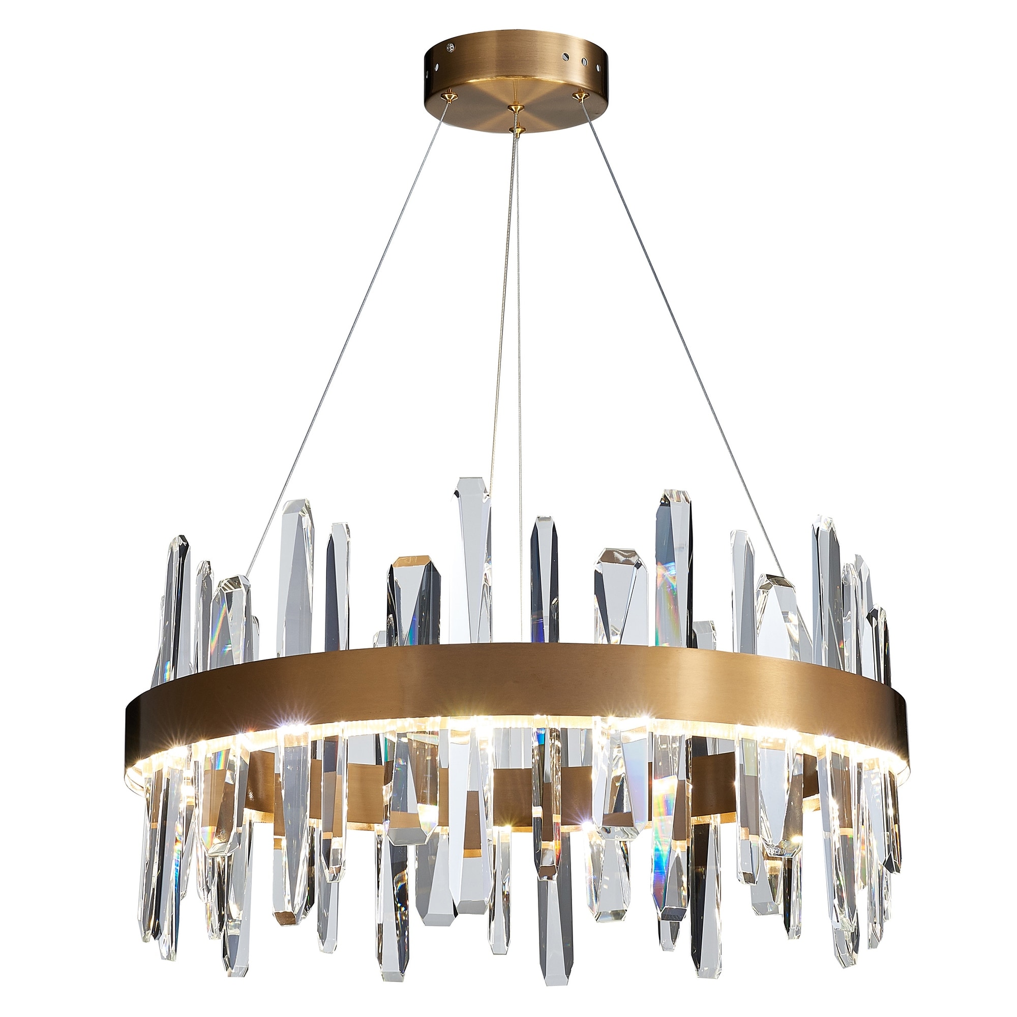 Gold led chandelier deals