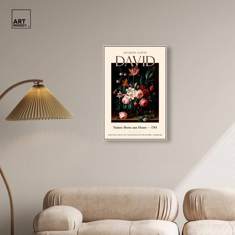 Flowers in a Dark Canvas by Art Remedy