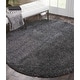 preview thumbnail 115 of 178, Nourison Malibu Shag Area Rug 4' Round - Charcoal
