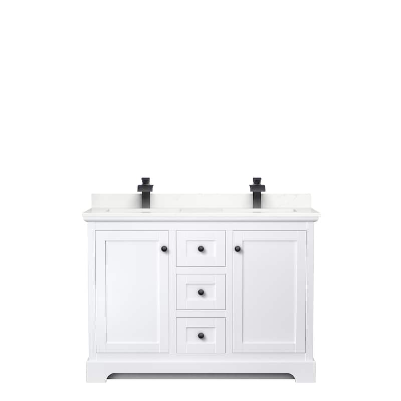 Avery 48-inch Double Vanity, Quartz Top