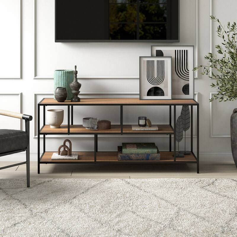Winthrop Rectangular TV Stand with Metal Shelves for TV's up to 60"