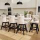 Option Beige Velvet Set Of 6