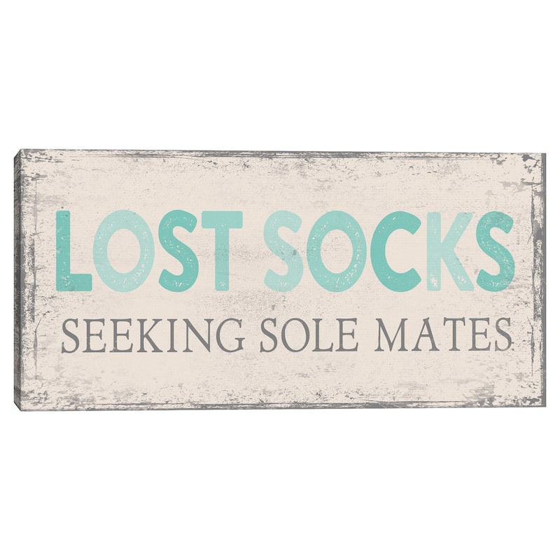 Lost Socks Canvas Art Print