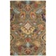 SAFAVIEH, Handmade Marietje Blossom French Country Wool Area Rug - 2'3" x 4' - Green/Multi
