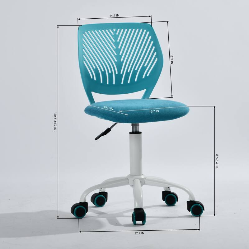 Writing Task Chair 360 Swivel,Low Mid PP Mesh Back Fabric Seat, Height Adjustable