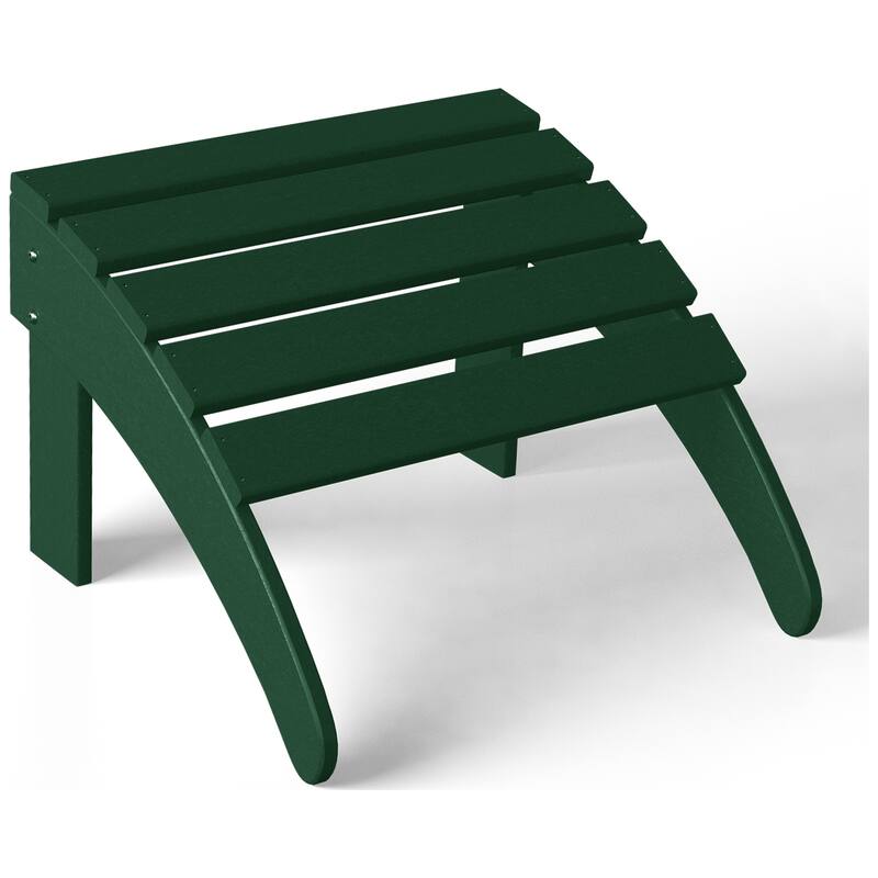 Aderson Outdoor Poly Adirondack Chair With Ottoman And Side Table 12-Piece Set